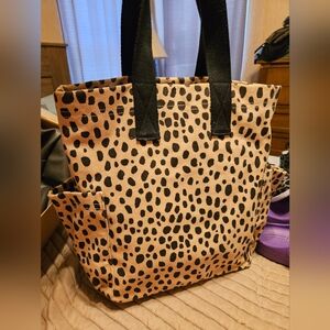 Large Leopard Print tote